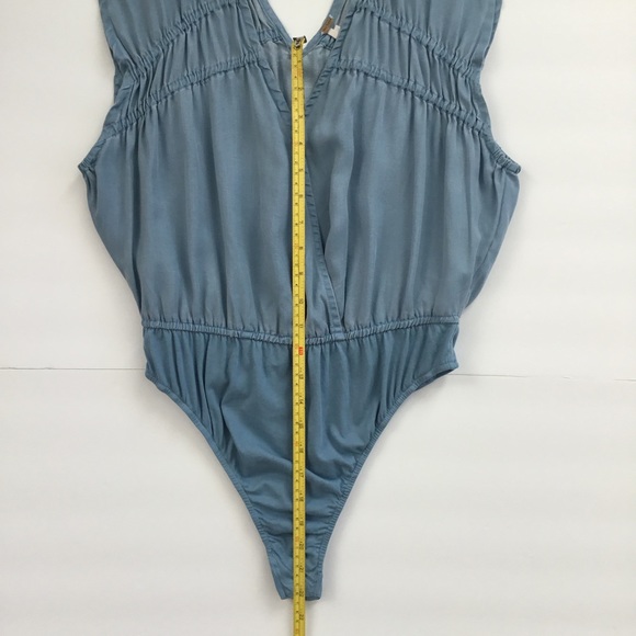 Free People Anthropologie Zaza Ruched Bodysuit Size XS - Picture 7 of 9